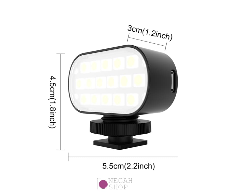 نور LED رنگی پلوز Puluz RGB — تصویر ۴
