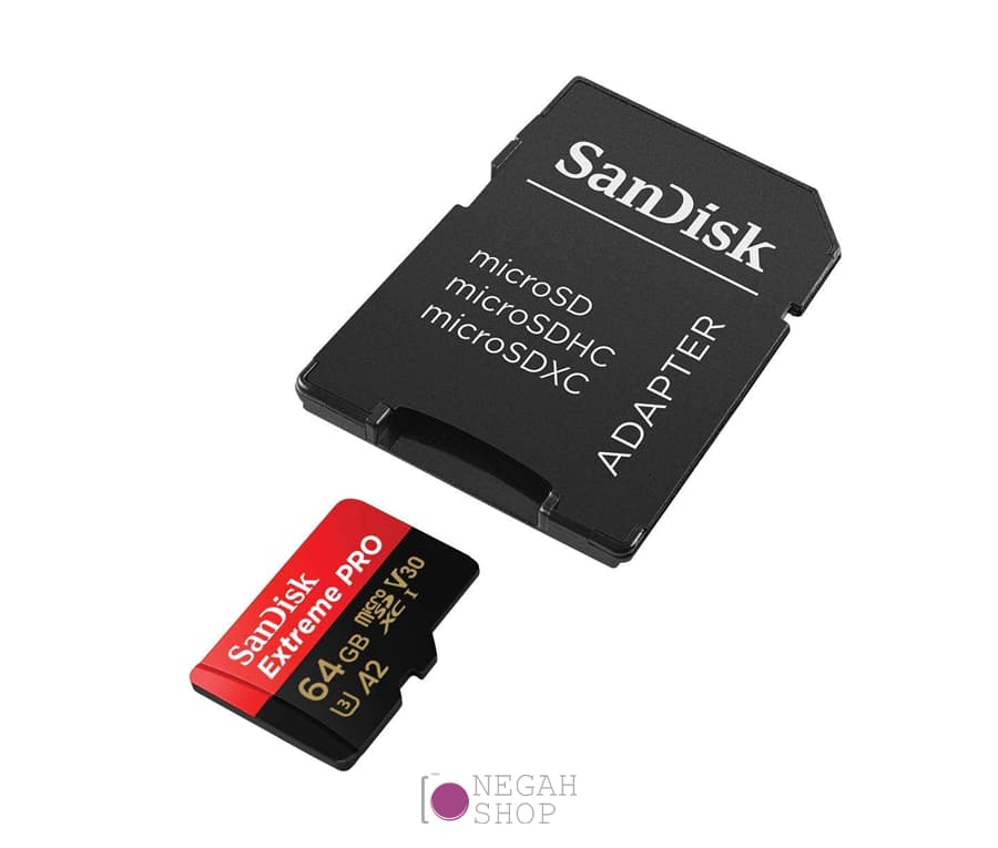 کارت حافظه Micro SD سندیسک (SanDisk Extreme Pro) ظرفیت 64GB سرعت 200MB/s — تصویر ۲