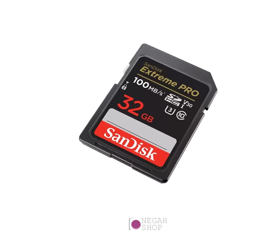 کارت حافظه SD سندیسک (SanDisk Extreme Pro) ظرفیت 32GB سرعت 100MB/s — تصویر ۳