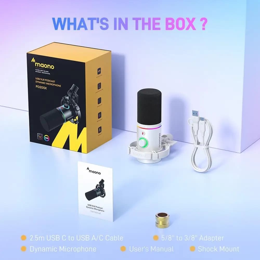 میکروفن Maono PD200X White — تصویر ۸