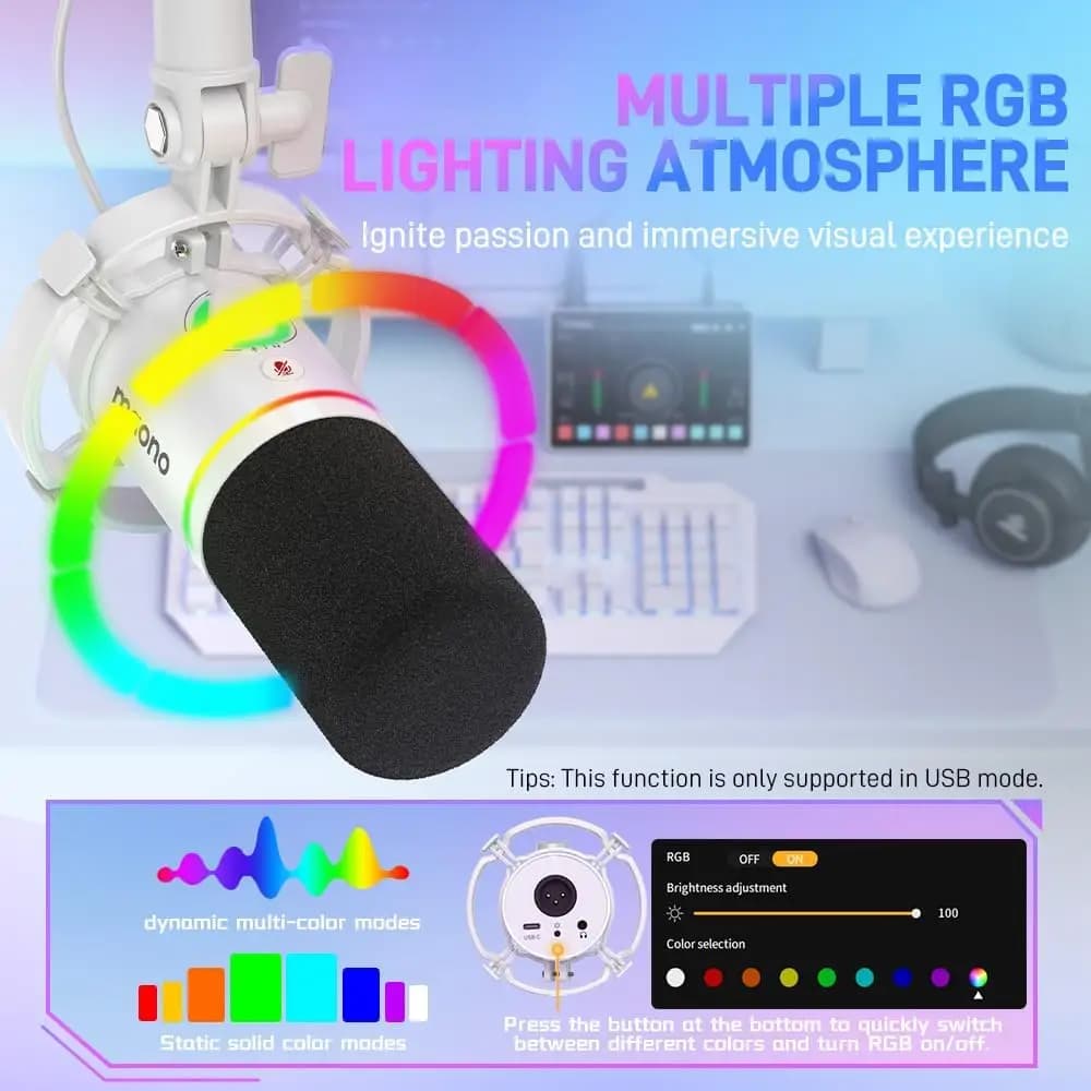 میکروفن Maono PD200X White — تصویر ۷