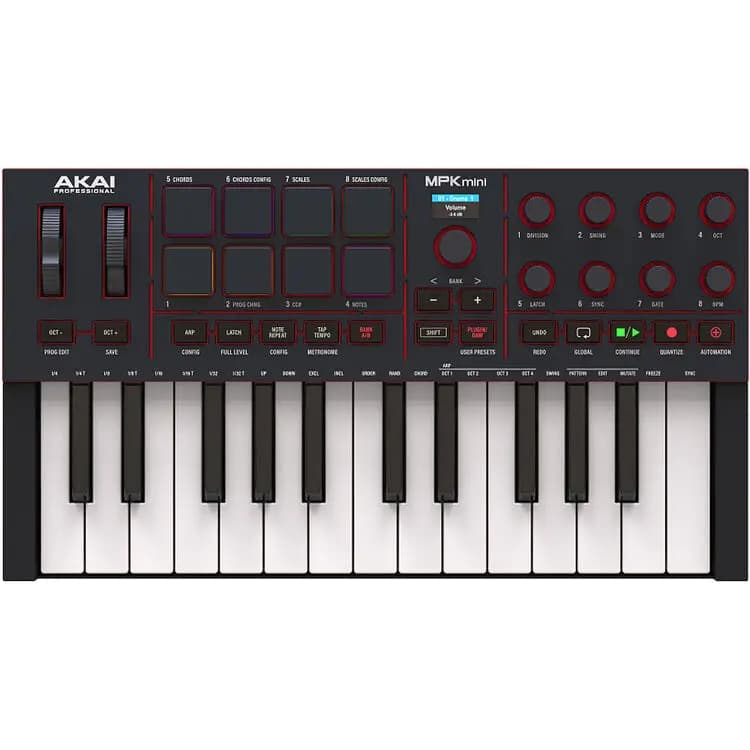 میدی کنترلر AKAI Professional MPK Mini IV Black
