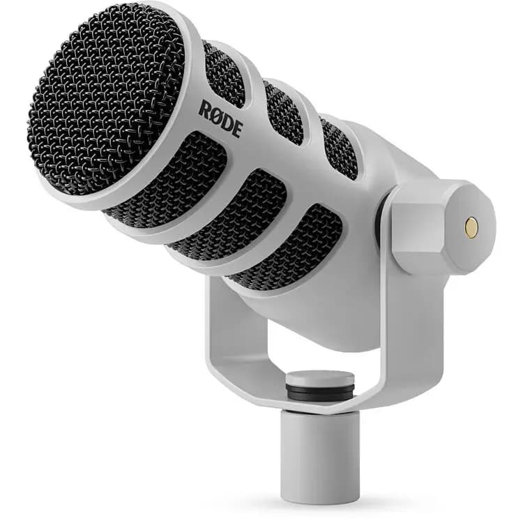 میکروفون پادکست داینامیک RODE PodMic USB and XLR Dynamic Microphone White