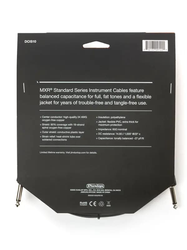 کابل اینسترومنت MXR Standard Instrument Cable 10ft — تصویر ۴