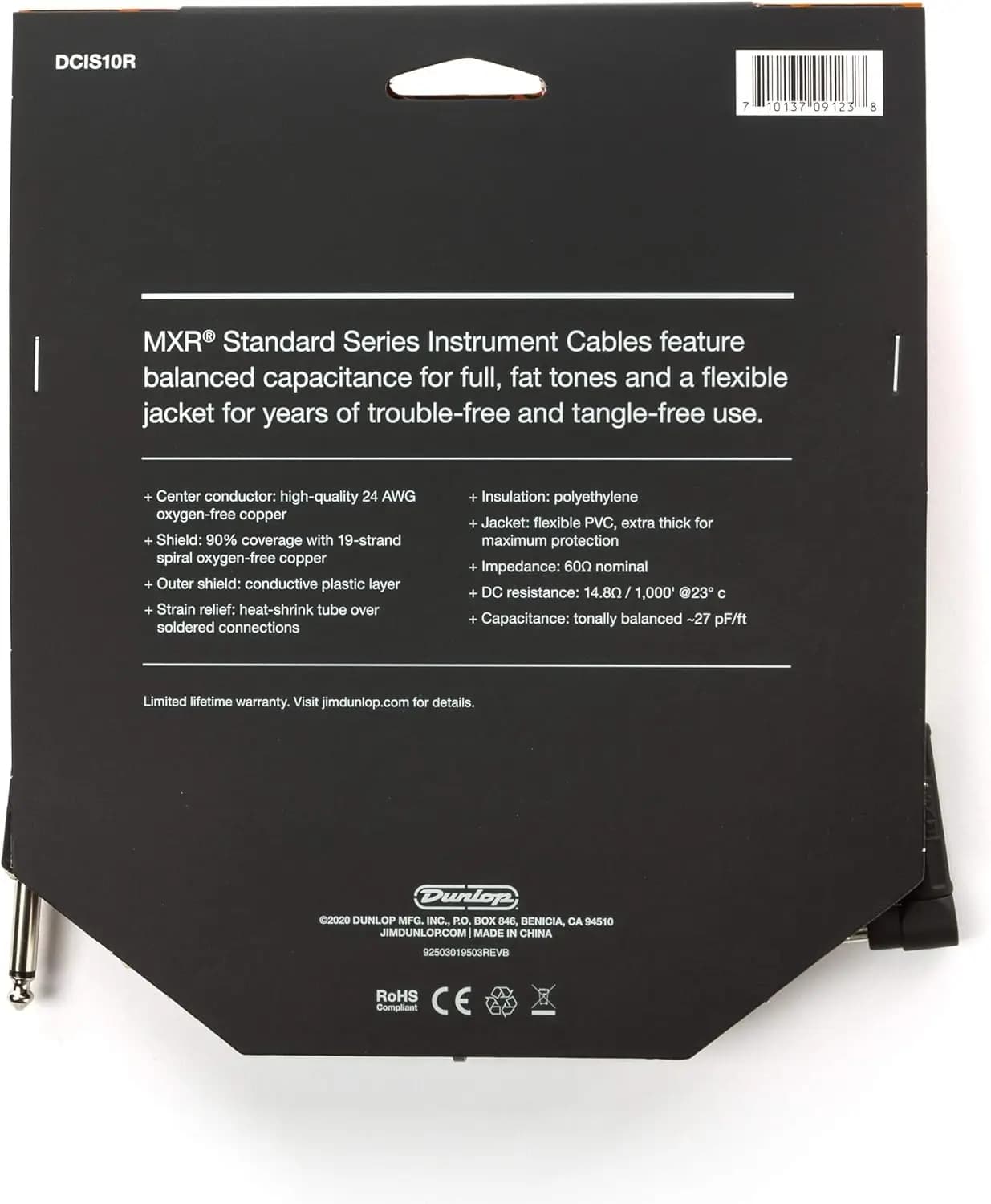 کابل اینسترومنت MXR Standard Instrument Cable 10ft R — تصویر ۴
