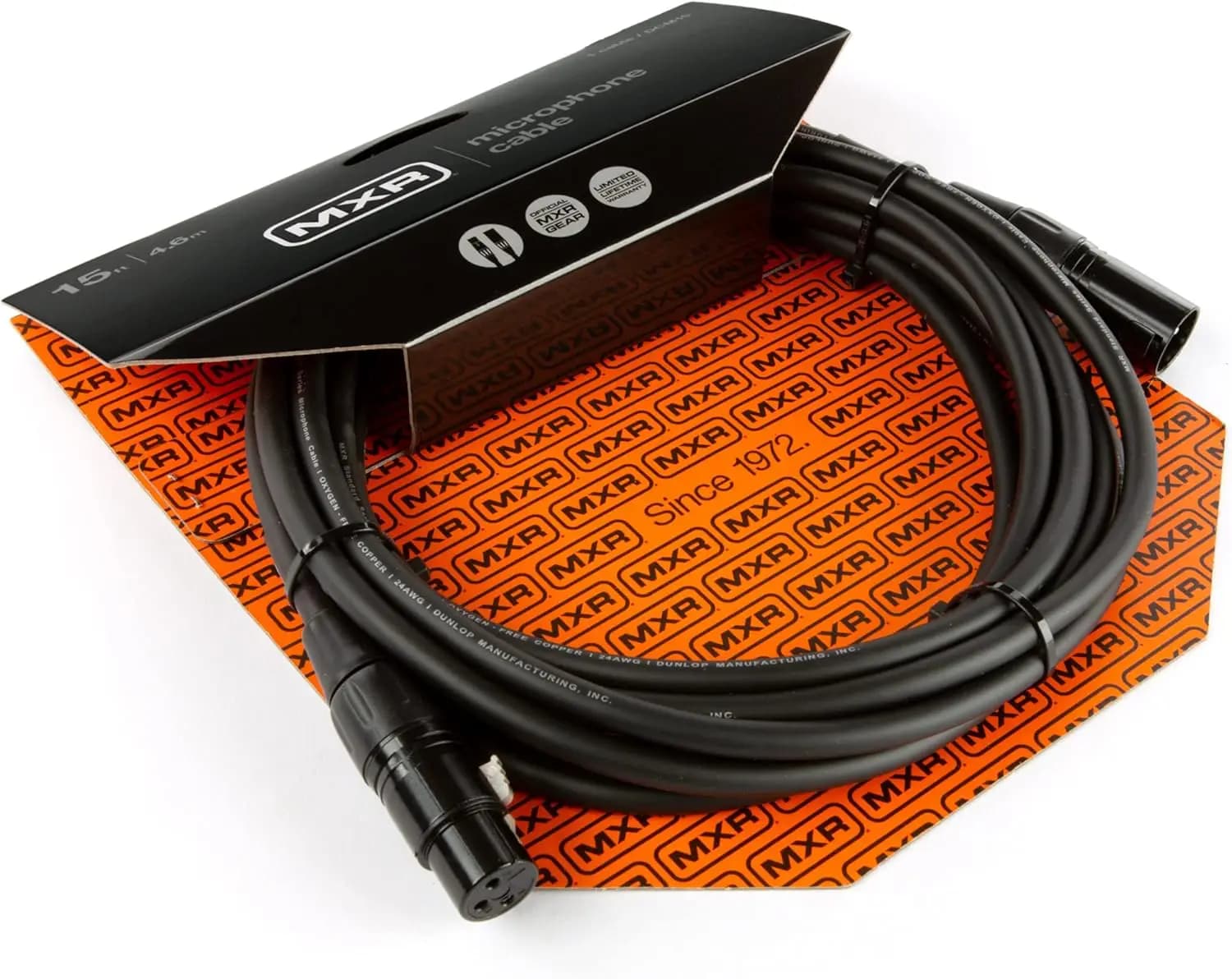 کابل میکروفن MXR Standard Series Microphone Cable 15ft — تصویر ۲