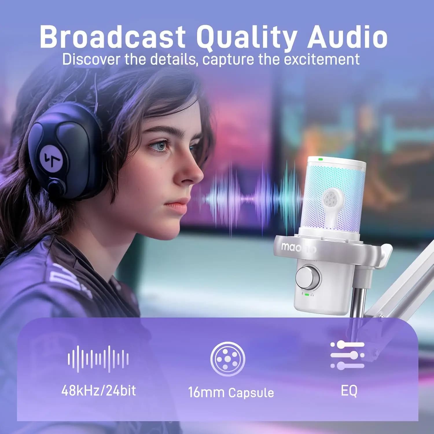 میکروفون Maono DM 40 PRO White — تصویر ۸
