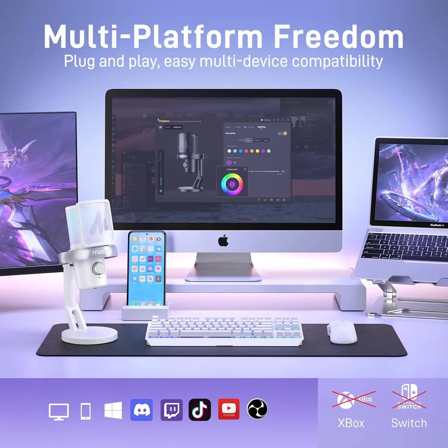 میکروفون Maono DM 40 PRO White — تصویر ۶