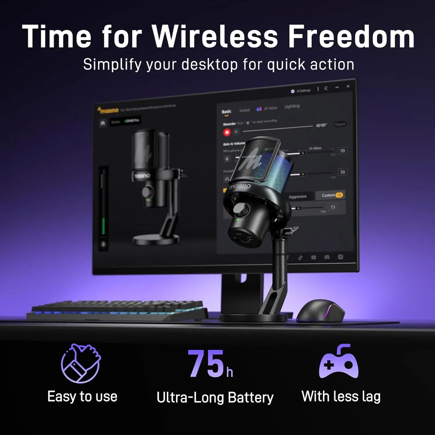 میکروفون Maono DM 40 PRO BLACK — تصویر ۴