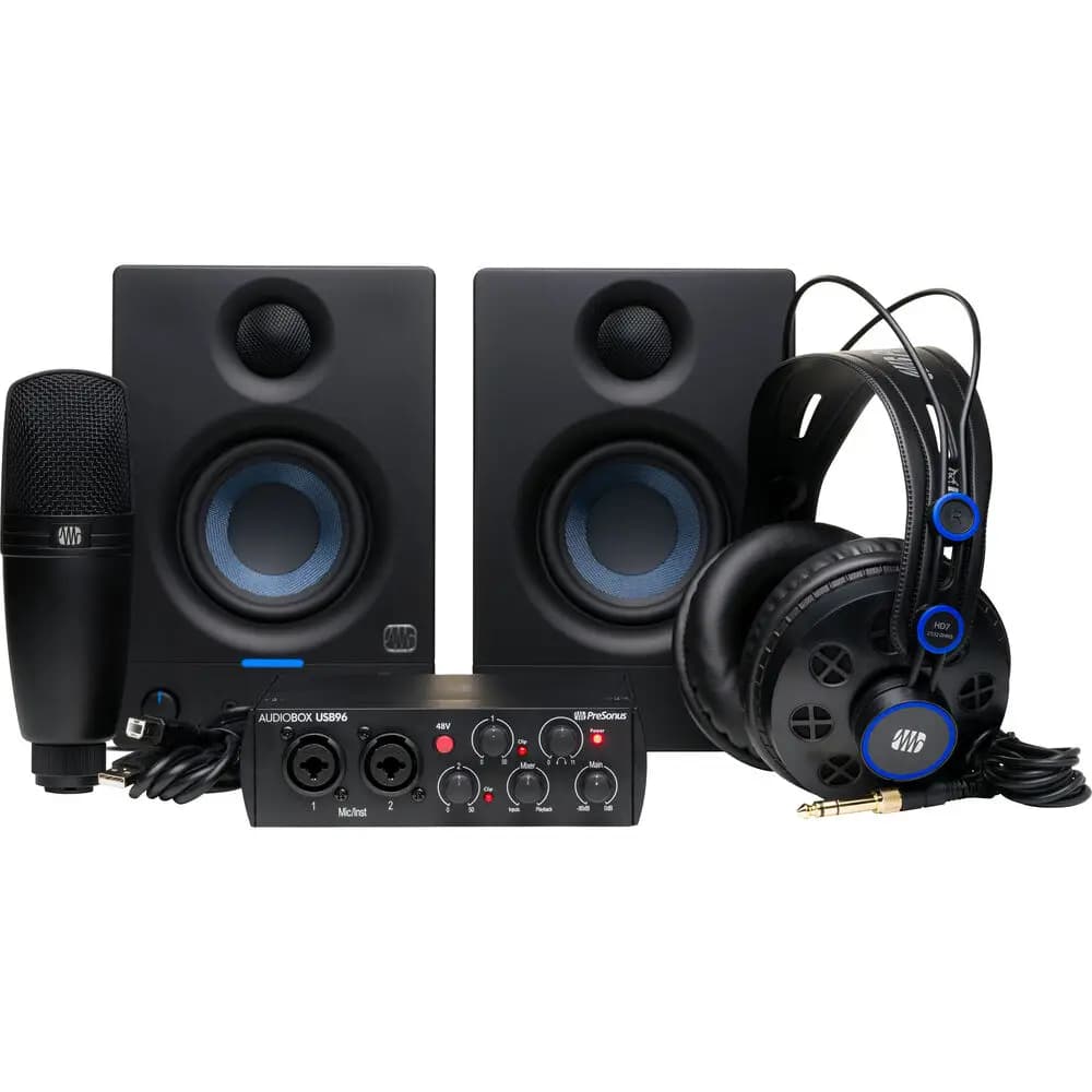 پکیج کارت صدا PreSonus AudioBox USB 96 Complete Bundle