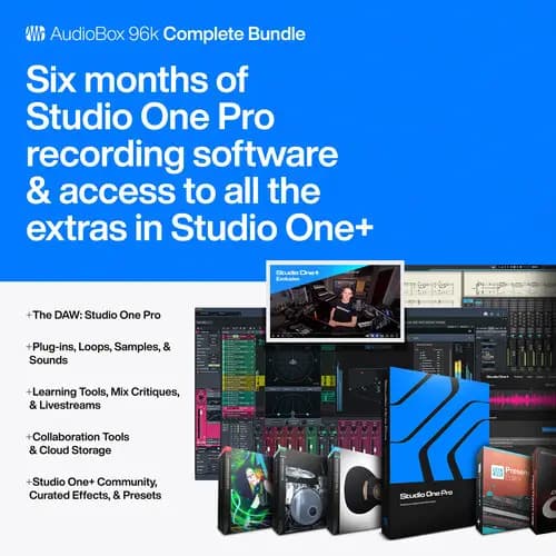 پکیج کارت صدا PreSonus AudioBox USB 96 Complete Bundle — تصویر ۷