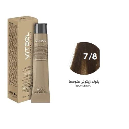 رنگ مو ویتاال شماره 7.8 بلوند زیتونی متوسط