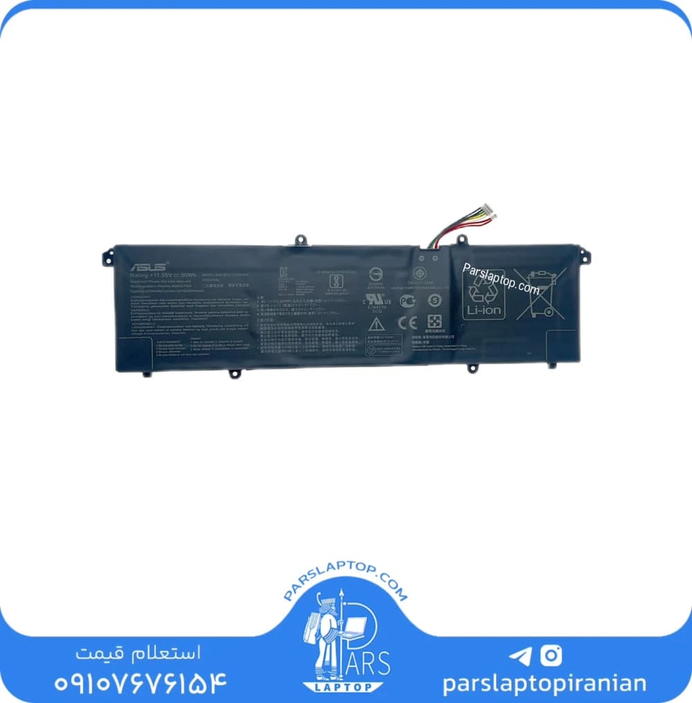 باتری لپ تاپ ASUS C31N1905 اورجینال | ظرفیت 4335 میلی‌آمپر 11.55 ولت