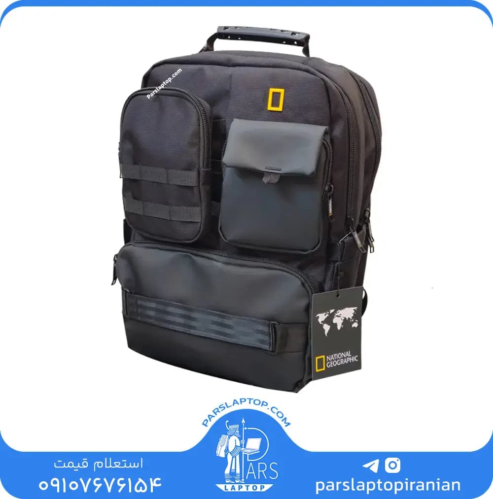کوله پشتی لپ تاپ پرزیدنت مدل Giant مناسب برای لپ تاپ 14.1 تا 15.6 اینچی — تصویر ۵
