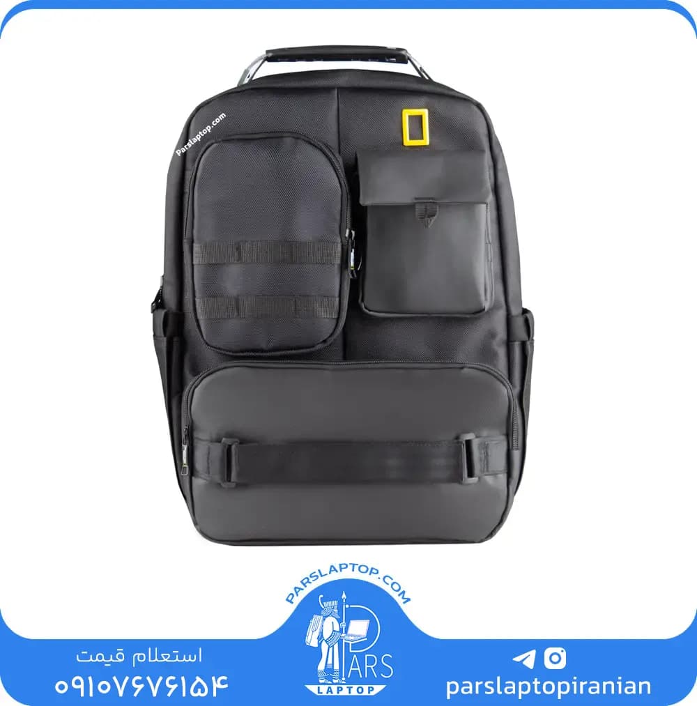 کوله پشتی لپ تاپ پرزیدنت مدل Giant مناسب برای لپ تاپ 14.1 تا 15.6 اینچی — تصویر ۳
