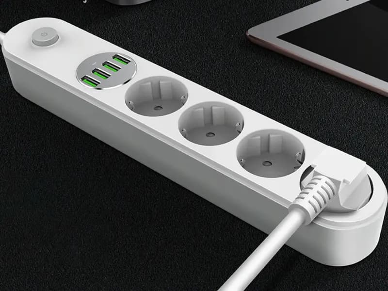چندراهی برق LDNIO SE4432 چهار خانه با 4 پورت USB — تصویر ۶