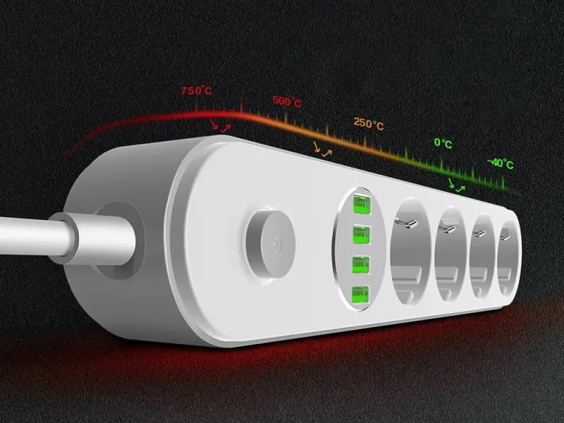چندراهی برق LDNIO SE4432 چهار خانه با 4 پورت USB — تصویر ۵