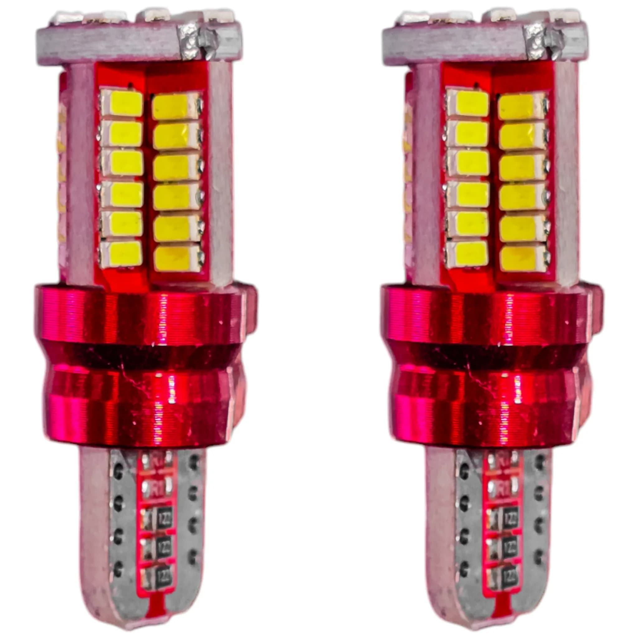 لامپ کوچک چراغ جلو خودرو تک حالته بست یدک مدل 58 تایی یخی کد SMD پایه تک کنتاک مناسب برای کوییک بسته 2 عددی