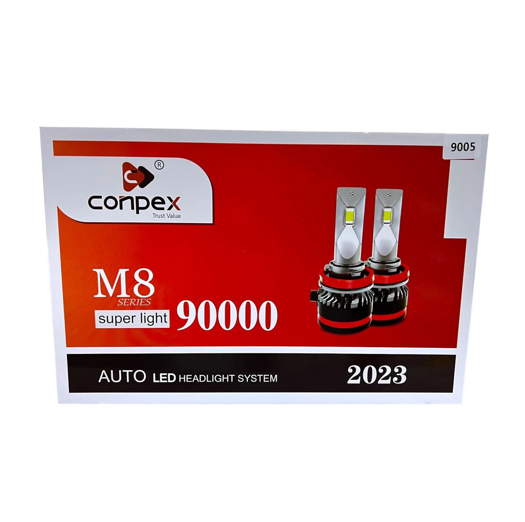 لامپ هدلایت خودرو کانپکس مدل M8 کد 9005 بسته 2 عددی — تصویر ۳