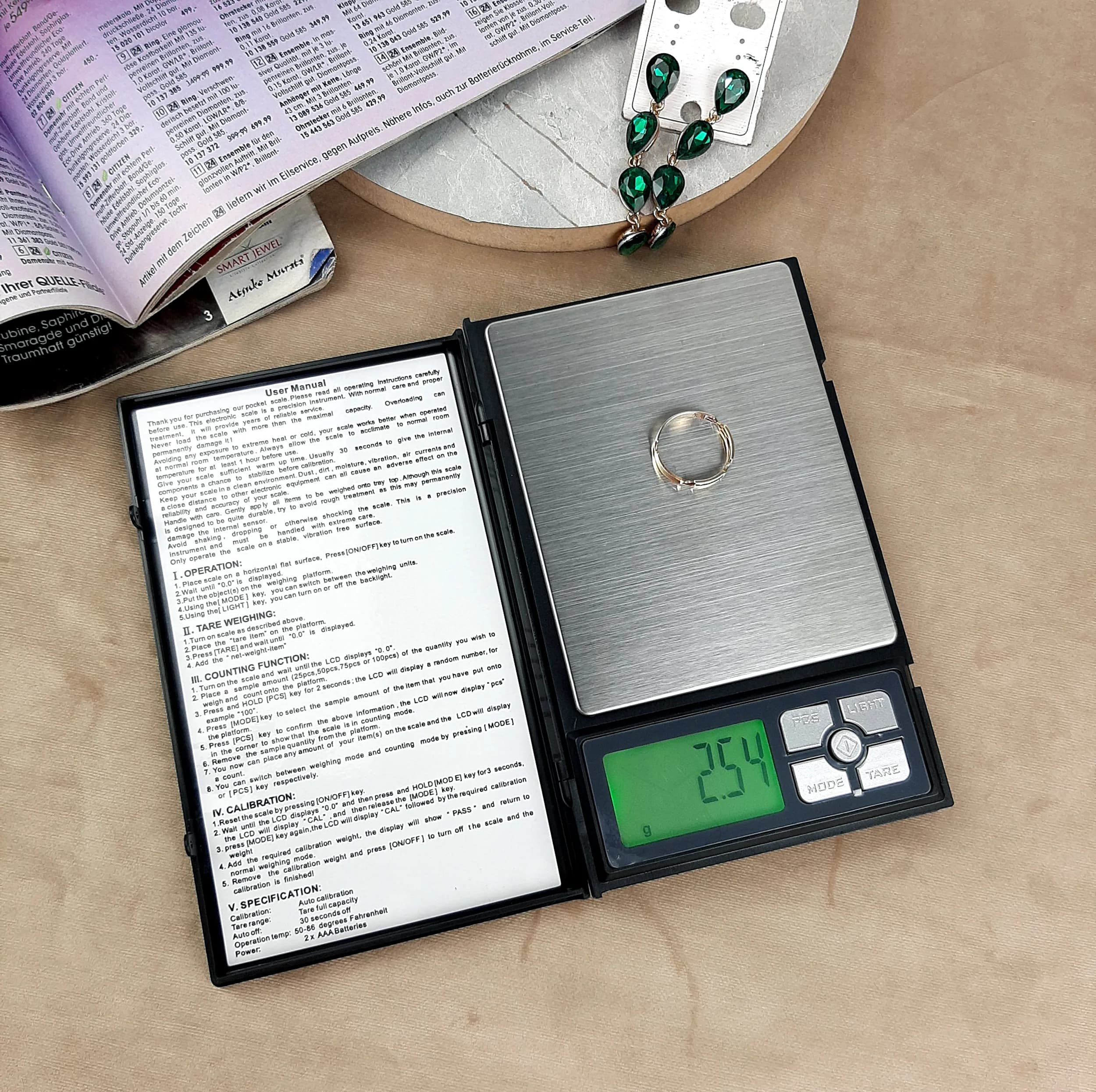 ترازو دیجیتال مدل هیرو پاور کد NOTEBOOK — تصویر ۲