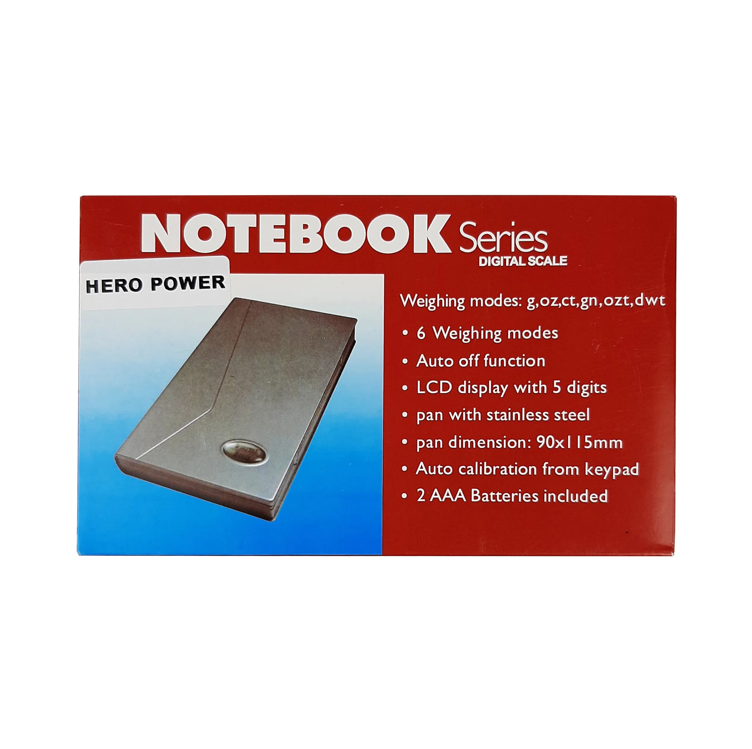 ترازو دیجیتال مدل هیرو پاور کد NOTEBOOK — تصویر ۴