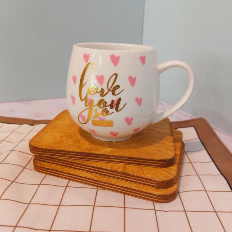 ماگ دسته دار طرح قلبی کد 1722 — تصویر ۵
