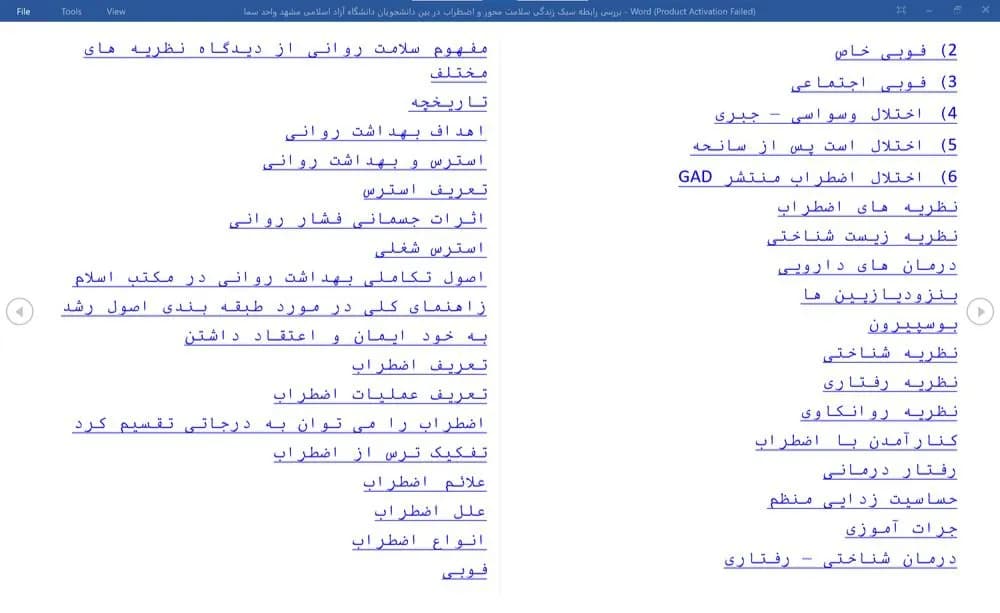 پایان نامه بررسی رابطه سبک زندگی سلامت محور و اضطراب در بین دانشجویان دانشگاه آزاد اسلامی مشهد واحد سما — تصویر ۲