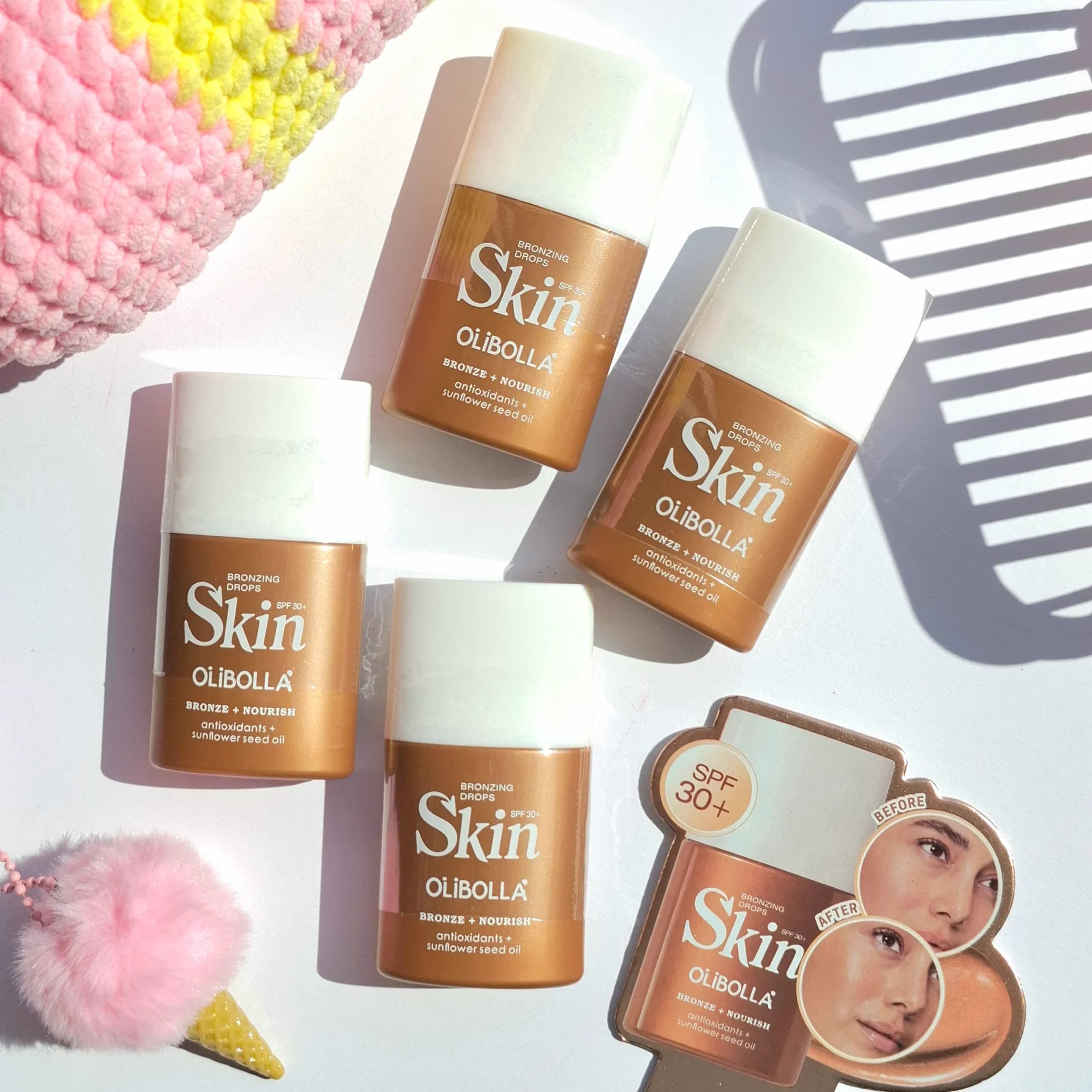 تینت شاین و برنزه‌کننده پوست SPF 30 | Bronzing Drops Skin