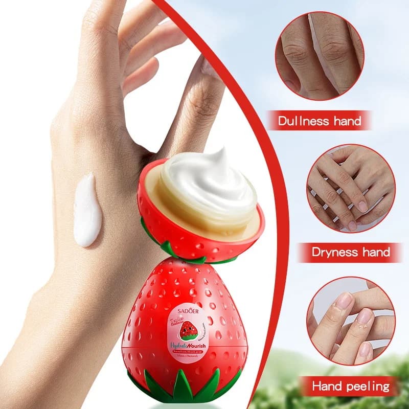 کرم دست توت فرنگی حاوی نیاسینامید 35 گرم — تصویر ۲