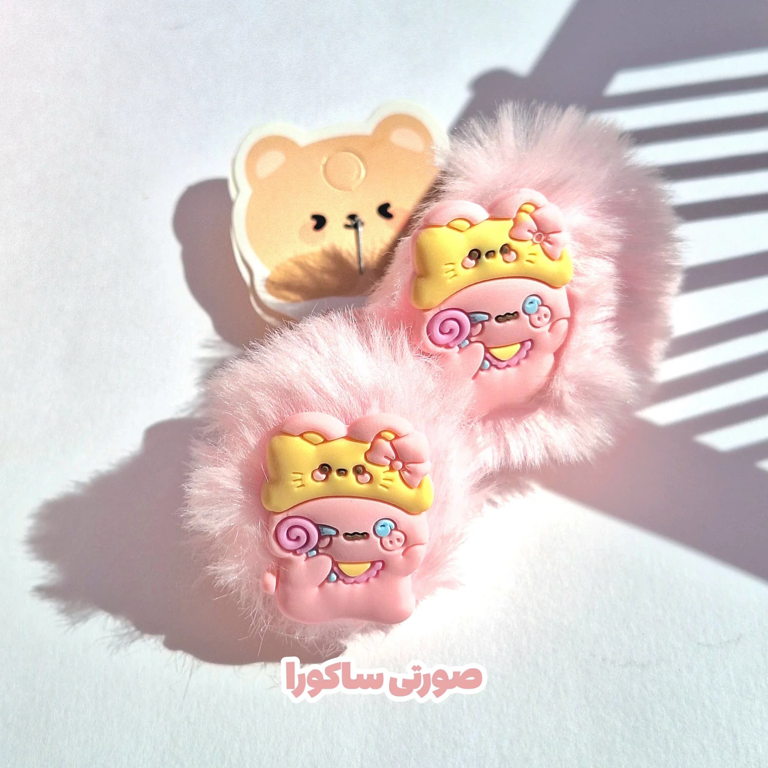 کش مو نرمالو توپی | ۵ کد رنگی (هر کد یک جفت) — تصویر ۴
