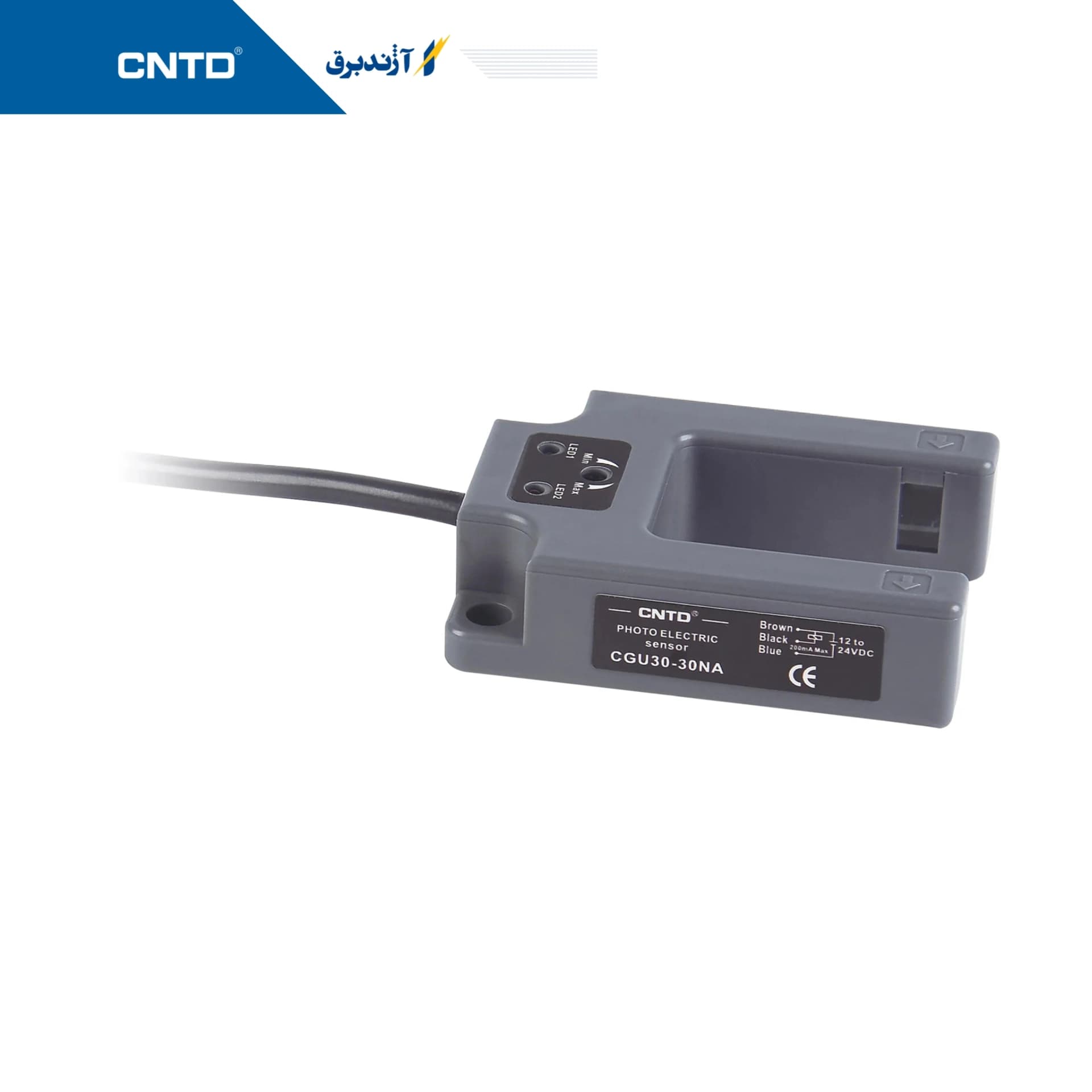 سنسور نوری U شکل فاصله دید 30mm خروجی NPN