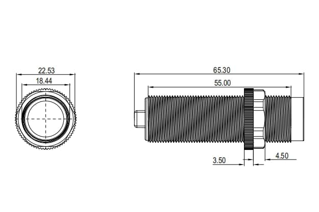 سنسور خازنی استوانه ای قطر 18mm فاصله دید 8mm خروجی PNP NC — تصویر ۲