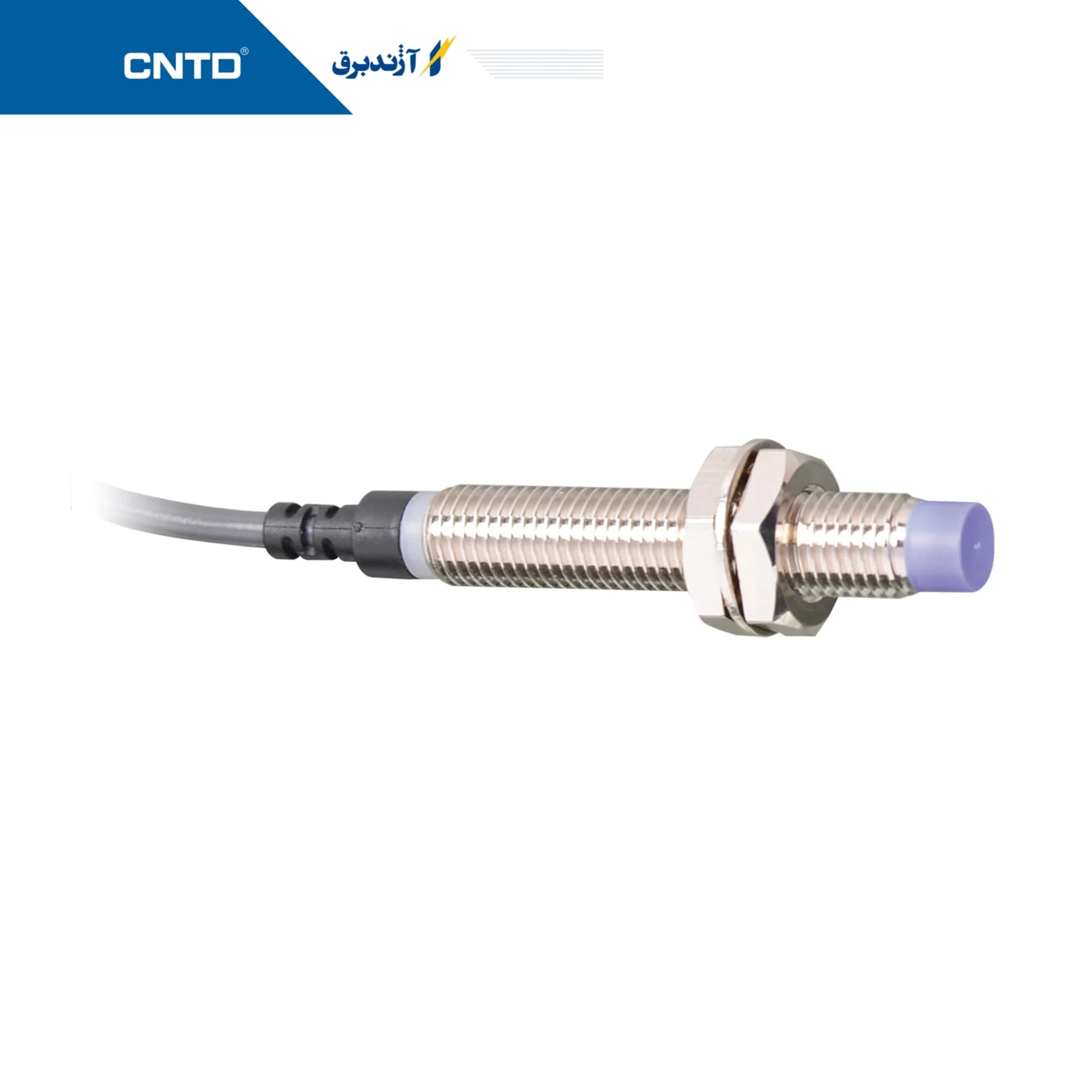 سنسور القایی استوانه ای قطر 8mm فاصله دید 3mm خروجی PNP NC