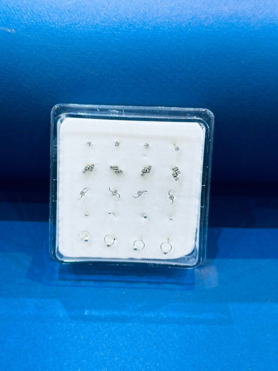 پیرسینگ نقره بینی باکسی | طرح تتریس، توپی، بینهایت، حلقه ای کد SWPC11
