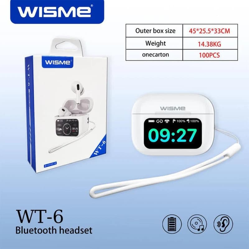 هدفون بلوتوثی ویسمی مدل WT-6 — تصویر ۷