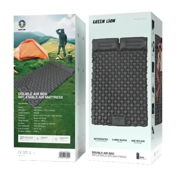 تشک بادی دو نفره گرین لاین مدل Green Lion Double Air Bed — تصویر ۴