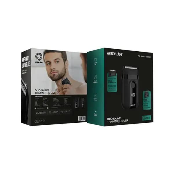 ریش تراش و ماشین اصلاح بدن 2 در 1 گرینلاین مدل Green Lion Duo Shave Trimmer Shaver — تصویر ۴