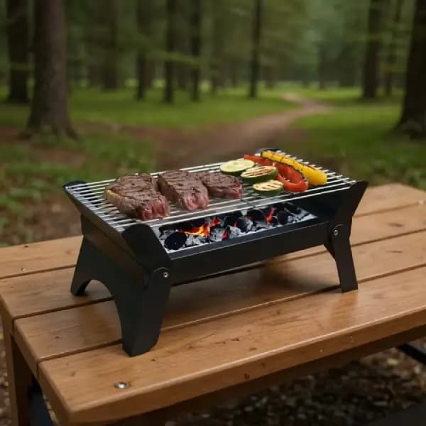 باربیکیو گرین‌ لاین مدل Green Lion Quadra Foldable BBQ Grill — تصویر ۳