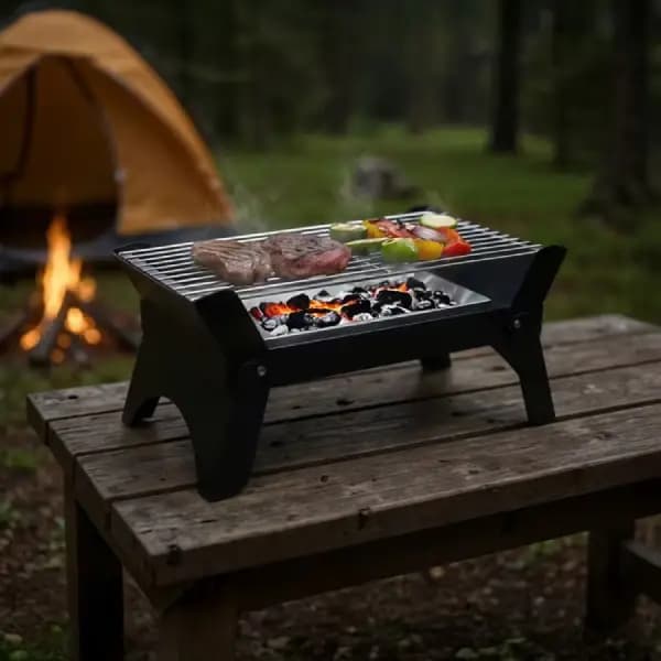 باربیکیو گرین‌ لاین مدل Green Lion Quadra Foldable BBQ Grill — تصویر ۲