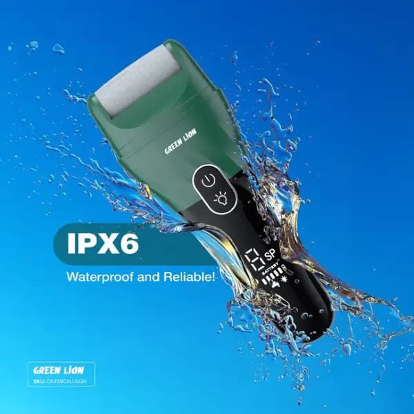 سنگ پا شارژی گرین لاین مدل Green Lion Rechargeable Callus Remover — تصویر ۴