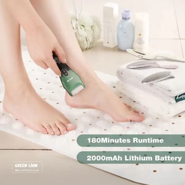 سنگ پا شارژی گرین لاین مدل Green Lion Rechargeable Callus Remover — تصویر ۲