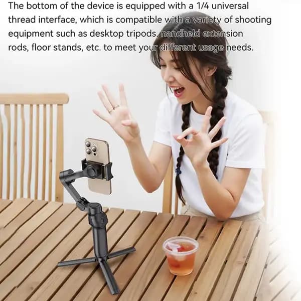 گیمبال سه‌محوره یسیدو مدل Yesido SF27 3‑Axis Handheld Gimbal Stabilizer for Smartphones — تصویر ۴