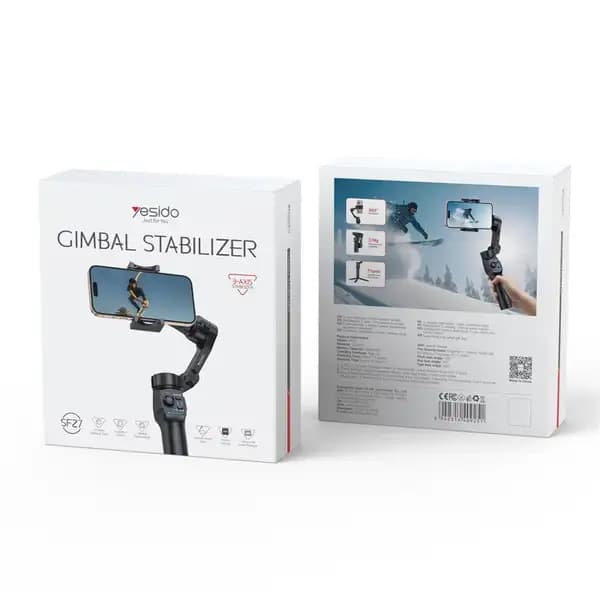 گیمبال سه‌محوره یسیدو مدل Yesido SF27 3‑Axis Handheld Gimbal Stabilizer for Smartphones — تصویر ۸