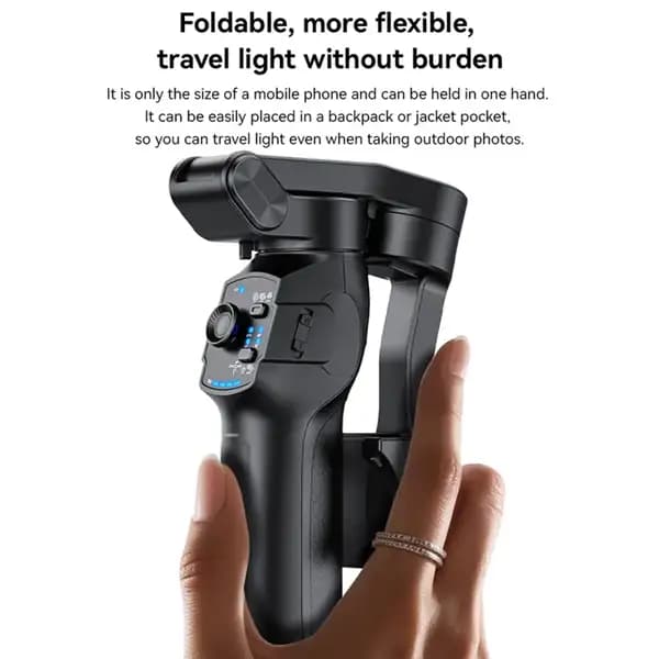 گیمبال سه‌محوره یسیدو مدل Yesido SF27 3‑Axis Handheld Gimbal Stabilizer for Smartphones — تصویر ۵