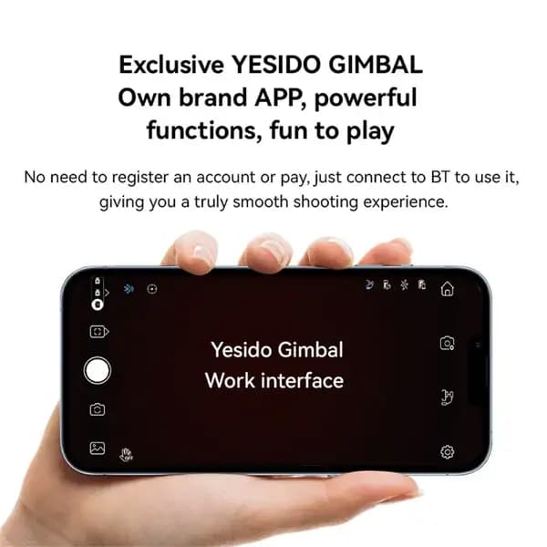 گیمبال سه‌محوره یسیدو مدل Yesido SF27 3‑Axis Handheld Gimbal Stabilizer for Smartphones — تصویر ۷