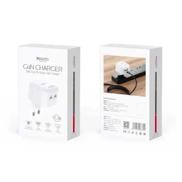شارژر دیواری 35 وات یسیدو مدل Yesido YC38 — تصویر ۵