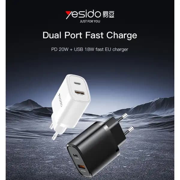 شارژر سریع 20 وات یسیدو مدل Yesido YC50 — تصویر ۳