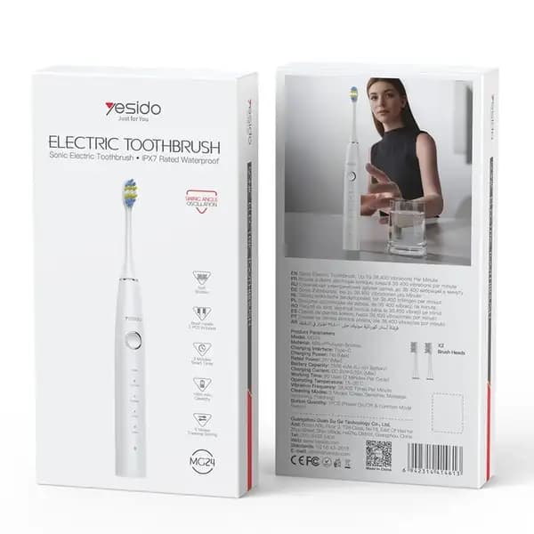 مسواک برقی ضدآب IPX7 سونیک یسیدو مدل YESIDO MG24 — تصویر ۸