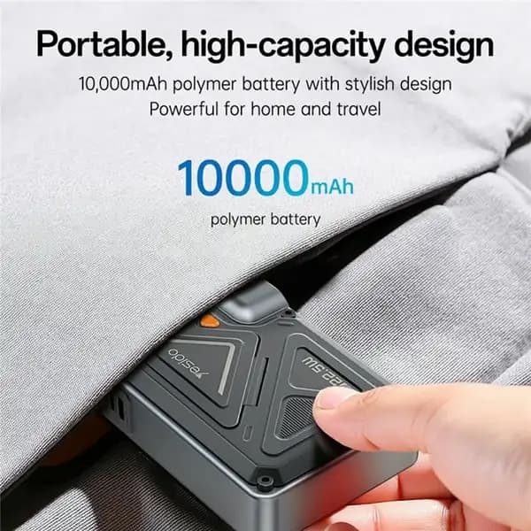پاوربانک 10000 هزار 22.5 وات شارژ بی سیم یسیدو مدل YESIDO YP89 — تصویر ۷