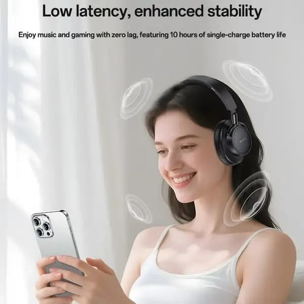 هدست روی‌گوشی یسیدو مدل Yesido EP12 Over‑Ear Wireless Bluetooth Headphones — تصویر ۵